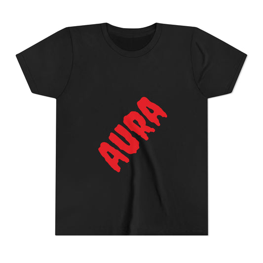 Youth Aura Tee - Youth Short Sleeve T-Shirt for Trendy Kids, Fun Gift for Birthday, Summer Outfits, Casual Wear, Unique Style