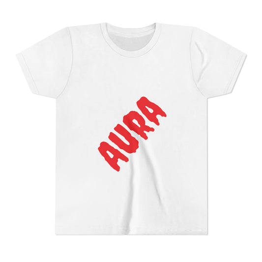 Youth Aura Tee - Youth Short Sleeve T-Shirt for Trendy Kids, Fun Gift for Birthday, Summer Outfits, Casual Wear, Unique Style